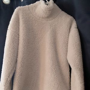 Super soft, fuzzy cream sweater
